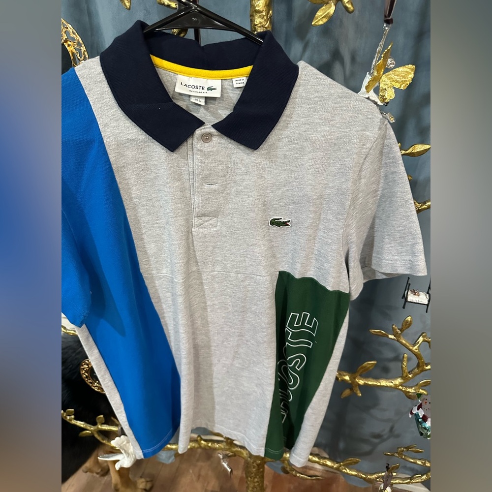 Lacoste polo color block regular fit stretch cotton M